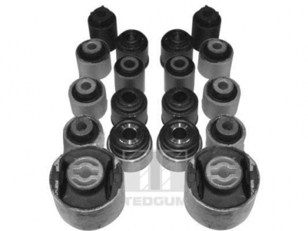 ZESTAW NAPR. ZAWIESZENIA OPEL T. VECTRA C 02- !!!ZESTAW 18TULEI, KOMPLET NA TYLNE WAHACZE!!! TEDGUM 00509464