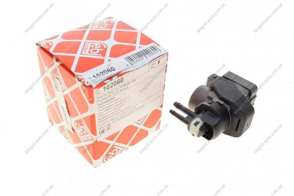 Перетворювач тиску вихлопної системи RENAULT Clio/Duster/Espace/Laguna/Megane/Trafic "1,5/2,0D "02>> FEBI BILSTEIN 102060 (фото 1)
