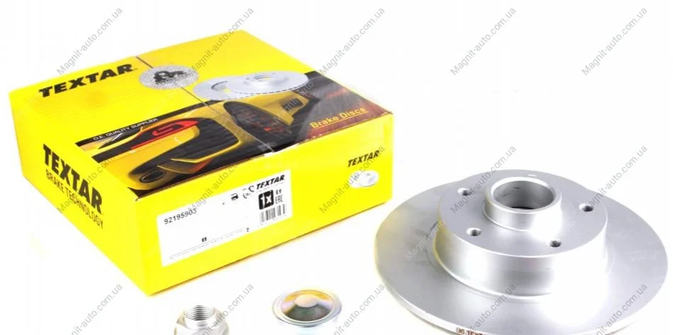Диск гальмівний RENAULT Megane/Fluence "R "D=260mm "07>> TEXTAR 92195903 (фото 1)