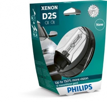 ПAR╙WKA XENON D2S 85V 35W P32D-2 X-TREME VISION (BLISTER) /4800K/ PHILIPS 85122XV2S1 (фото 1)