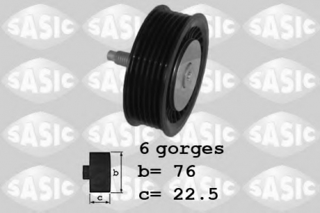 ROLKA NAP.PASKA WIELOR.RENAULT MEGANE II,MODUS,THALIA,TWINGO II 1.4,1.5D,1.6 04.02-DACIA DO SASIC 1624058