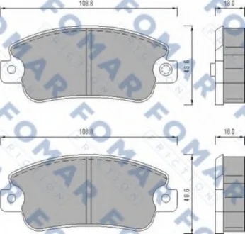 Колодки гальмівні дискові FOMAR FO433481