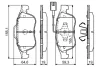 Тормозные колодки дисковые ALFA ROMEO Giulietta F'1,4-2,010>> BOSCH 0986494680 (фото 7)