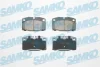 К-кт перед. гальм. колодокі Daewoo Lanos/Nexia/Opel Ascona/Corsa/Kadett/Omega/Vectra A SAMKO 5SP190 (фото 1)
