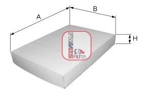 FILTR PYгKOWY KABINY LANCIA THEMA 3.6 4WD 11-, CHRYSLER 300 C 3.6 11- SOFIMA S3312C