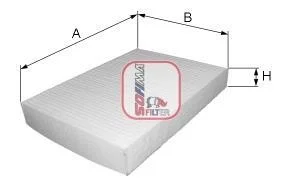 FILTR PYгKOWY KABINY LANCIA THEMA 3.6 4WD 11-, CHRYSLER 300 C 3.6 11- SOFIMA S3312C