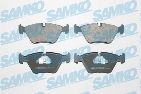 Гальмівні колодки дискові перед. BMW 5 (E34), 7 (E32), Z3 (E36) 1.8-5.0 01.88- SAMKO 5SP296