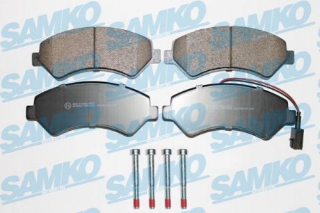 Гальмівні колодки дискові пер. Citroen Jumper/Fiat Ducato/Peugeot Boxer 06- SAMKO 5SP1288