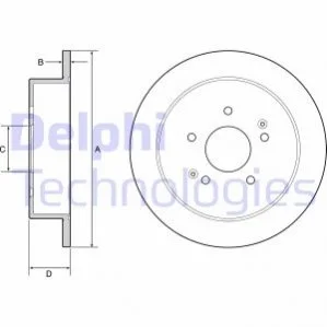 Гальмівний диск Delphi BG4940C