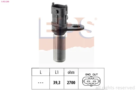 Датчик імпульсів Opel Astra G/H/Corsa C/Vectra B/C/Zafira 1.4-1.6i 16V 95- EPS 1953288