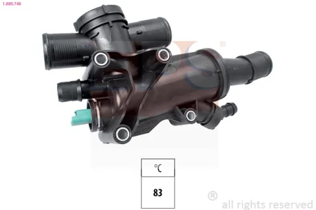 Термостат Fiat Scudo/Ford C-Max/Focus II/PSA C4/C8/Jumpy/307/308/407/508/Volvo S40/V50 2.0Jtd/Hdi/Tdci EPS 1880748