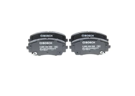 Гальмівні колодки, дискові BOSCH 0986494688