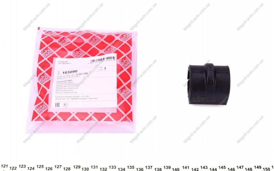 Втулка стабилизатора FORD Tourneo/Transit "F D=20,3mm "02-13 FEBI BILSTEIN 103090 (фото 1)