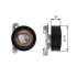 ROLKA NAPIN PAS KLIN GATES SKODA CITIGO/VW UP/SEAT MII 1,0 12- GATES Gates T39345