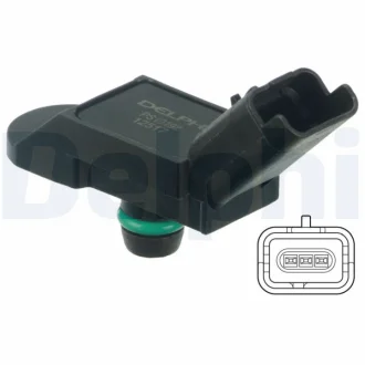 Датчик давления во впускном коллекторе (3 pin) DS DS 3, DS 4 CITROEN C4, C4 GRAND PICASSO I, C4 GRAND PICASSO II, C4 I, C4 PICASSO I, C5 III, DS3, DS4, DS5 MINI (R56), (R57) 1.6 02.06- Delphi PS10192