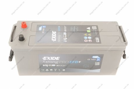 Стартерная аккумуляторная батарея, Стартерная аккумуляторная батарея EXIDE EE1403 (фото 1)