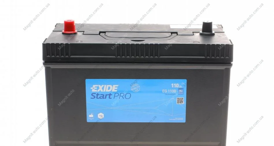 Стартерна акумуляторна батарея, Стартерна акумуляторна батарея EXIDE EG110B (фото 1)