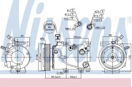 SPR╩пARKA KLIM HYUNDAI I30 12-,KIA CEED 1,4/1,6 12- NISSENS 890235