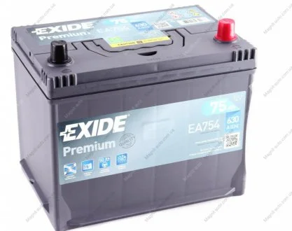 Стартерная аккумуляторная батарея, Стартерная аккумуляторная батарея EXIDE EA754