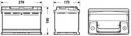 Аккумулятор CLASSIC 12V/70Ah/640A EXIDE EC700