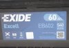 Стартерная аккумуляторная батарея, Стартерная аккумуляторная батарея EXIDE EB602 (фото 4)