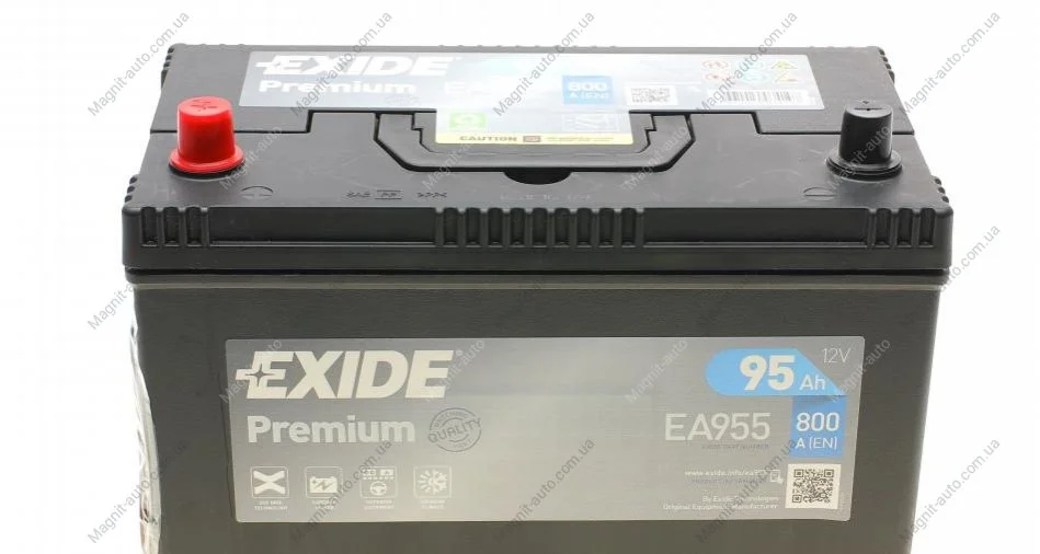 Стартерна батарея (акумулятор) EXIDE EA955 (фото 1)