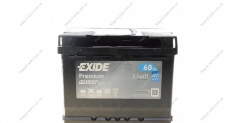 Стартерная аккумуляторная батарея, Стартерная аккумуляторная батарея EXIDE EA601