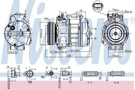 Компресор кондиціонера NISSENS 890329