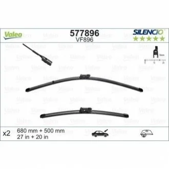 Щiтки склоочисника Silencio Wiper FB OE VF896 x2 AUDI/BENTLEY Q7/Bentayga "2,0-6,0 "15>> Valeo 577896