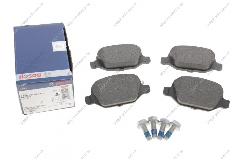 Тормозные колодки дисковые FIAT 550L''R''09-1,6''12>> BOSCH 0986494934 (фото 1)