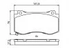 Гальмівні колодки дискові CHRYSLER/JEEP 300C/Grand Cherokee SRT "F "04-10 BOSCH 0986494870 (фото 8)
