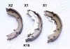 Комплект гальмівних колодок, стоянкова гальмівна система JAPANPARTS GFK18AF (фото 1)