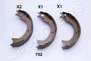 Комплект гальмівних колодок, стоянкова гальмівна система JAPANPARTS GF702AF