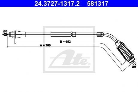 LINKA HAM 24.3727-1317.2 VOLVO S80 II 2.0 08- TYг PRAWY ATE 24372713172