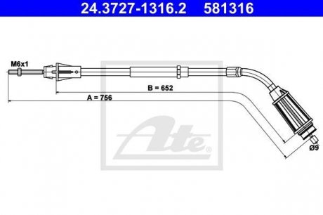 LINKA HAM 24.3727-1316.2 VOLVO S80 II 2.0 08- TYг LEWY ATE 24372713162