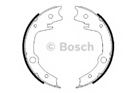 Колодки тормозные, барабанные BOSCH 0986487679