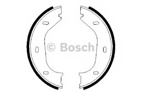 Комплект тормозных колодок, стояночная тормозная система BOSCH 0986487202