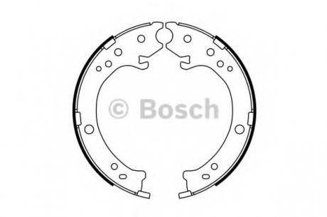 Комплект тормозных колодок, стояночная тормозная система BOSCH 0986487765