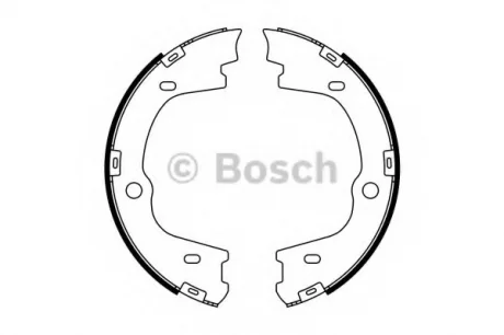 Комплект тормозных колодок, стояночная тормозная система BOSCH 0986487778