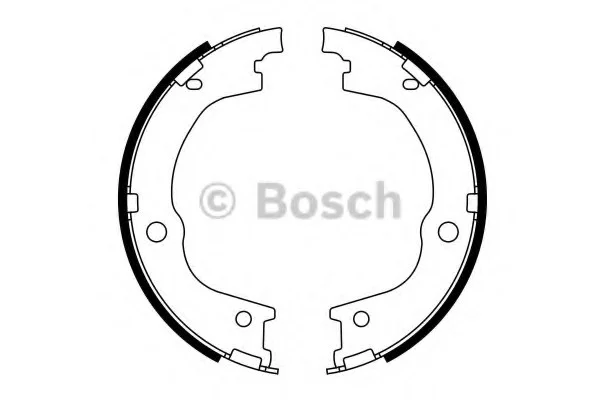 Гальмівні колодки, барабанні BOSCH 0986487780 (фото 1)