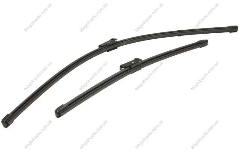 Щетка стеклоочистителя бескаркасная передняя (2шт) Flat Blades 650/400мм BMW X1 (F48), X1 (U11) CITROEN C3 AIRCROSS II FORTHING U-TOUR OPEL CROSSLAND X, CROSSLAND X / CROSSLAND SEAT IBIZA V 09.12- DENSO DF073 (фото 1)