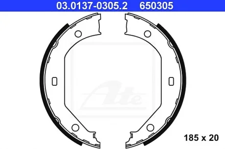 Тормозная колодка BMW 1 (E81), 1 (E82), 1 (E87), 1 (E88), 2 (F22, F87), 3 (E46), 3 (E90), 3 (E91), 3 (E92), 3 (E93), 3 (F30, F80), 3 (F31), 3 (G20, G80, G28), 3 GRAN TURISMO (F34) 1.5-4.4 09.95- ATE 03013703052