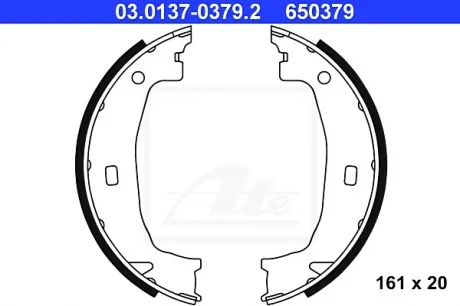 Тормозная колодка BMW 1 (E81), 1 (E82), 1 (E87), 1 (E88), 1 (F20), 1 (F21), 2 (F22, F87), 2 (F23), 3 (E36), 3 (E46), 3 (E90), 3 (E91), 3 (E92), 3 (E93), 3 (F30, F80), 3 (F31) 1.5-3.0 01.92-06.21 ATE 03013703792