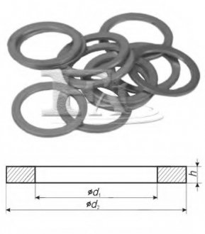 Уплотнительное кольцо, резьбовая пр, Уплотнительное кольцо Fischer Automotive One (FA1) 491310100 (фото 1)
