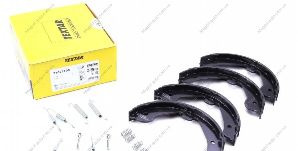 Тормозные колодки барабанные (ручник) AUDI/PORSHE/VW Q7/Cayenne/Toureg "02>> TEXTAR 91062400 (фото 1)