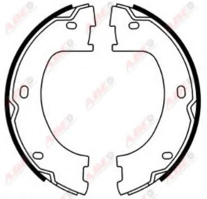 Тормозная колодка MERCEDES SPRINTER 3,5-T (B906), SPRINTER 3-T (B906), SPRINTER 4,6-T (B906), SPRINTER 5-T (B906), SPRINTER 5-T (B907) VW CRAFTER 30-35, CRAFTER 30-50 1.8-3.5 04.06- ABE CRM015ABE (фото 1)
