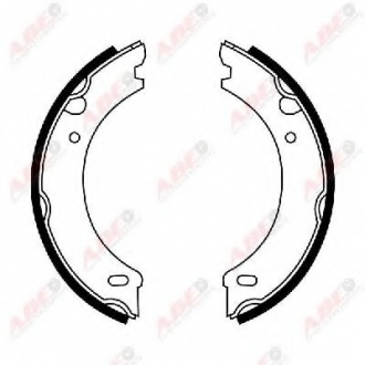 Комплект тормозных колодок, стояночная тормозная система ABE CRV003ABE