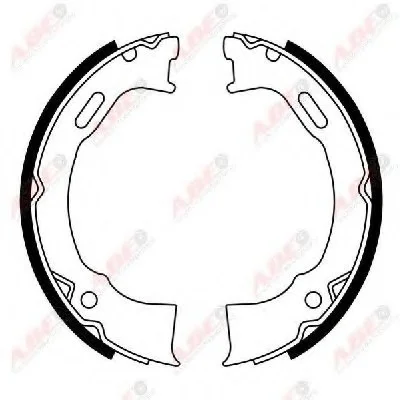Тормозная колодка FORD USA CROWN VICTORIA, EXPLORER, WINDSTAR JEEP CHEROKEE, GRAND CHEROKEE I, WRANGLER II 2.4-5.9 09.91- ABE CRY008ABE (фото 1)