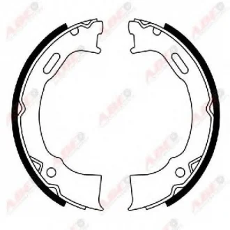 Гальмівна колодка FORD USA CROWN VICTORIA, EXPLORER, WINDSTAR JEEP CHEROKEE, GRAND CHEROKEE I, WRANGLER II 2.4-5.9 09.91- ABE CRY008ABE