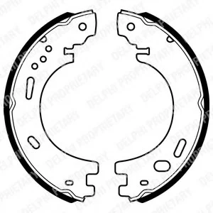 Гальмівна колодка LAND ROVER DISCOVERY III, DISCOVERY IV, RANGE ROVER SPORT I, RANGE ROVER SPORT II 2.0-5.0 07.04-03.22 Delphi LS1997 (фото 1)